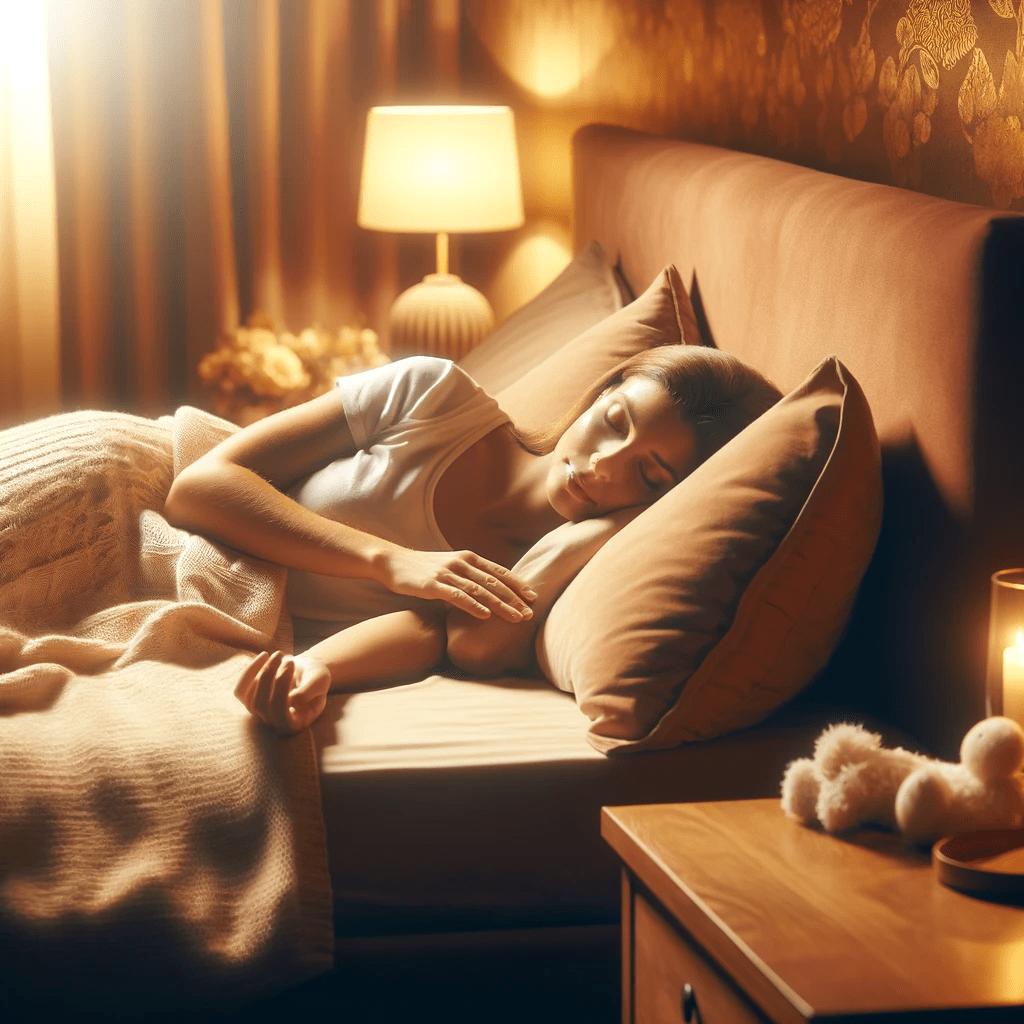 Personne détendue écoutant une séance d'hypnothérapie pour améliorer le sommeil